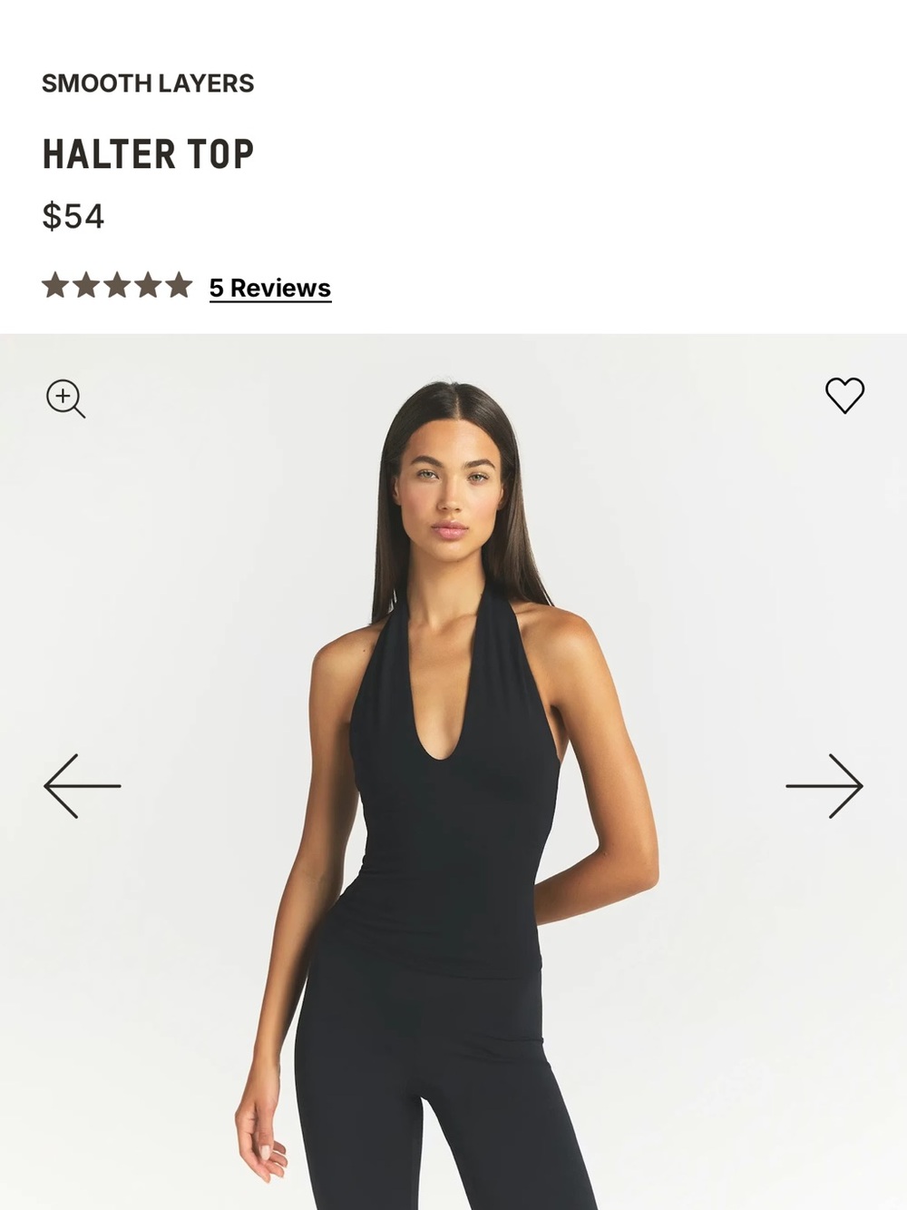 Smooth Layer Halter Top
